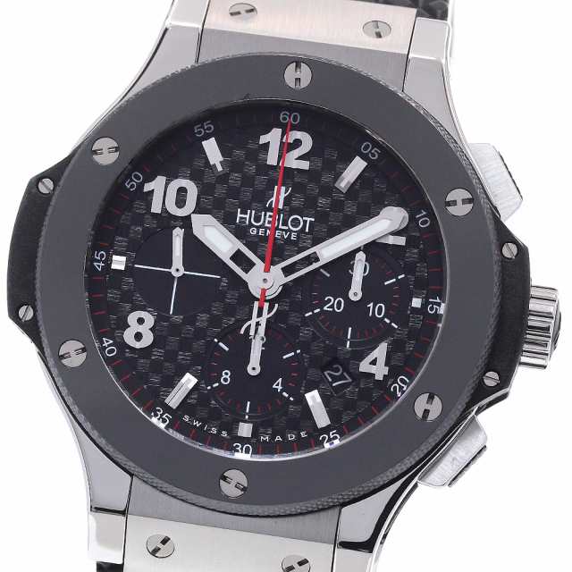ウブロ HUBLOT 301.SB.131.RX ビッグ・バン スチールセラミック クロノグラフ 自動巻き メンズ 美品 保証書付き_866180の通販は
