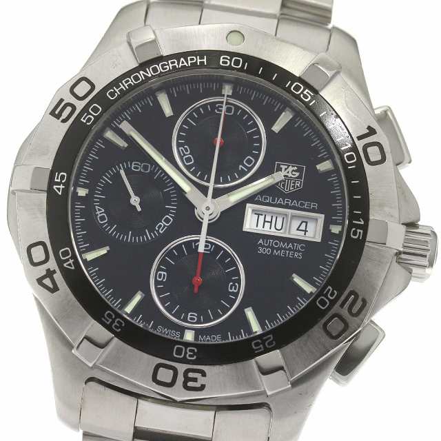 タグホイヤー TAG HEUER CAF2013 アクアレーサー クロノグラフ デイデイト 自動巻き メンズ _840820