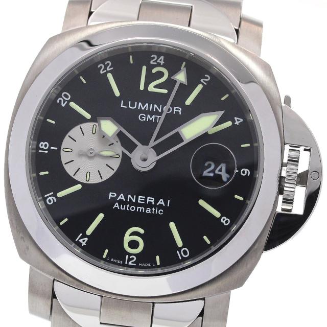 パネライ PANERAI PAM00161 ルミノール GMT デイト 自動巻き メンズ 良品 箱付き_867234の通販は 267,201円