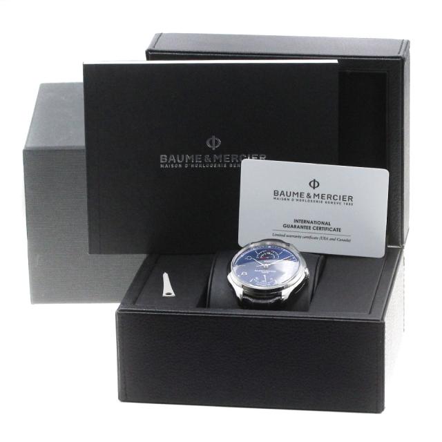 ボーム＆メルシェ Baume & Mercier MOA10422 クリフトン GMT デイト 自動巻き メンズ 箱・保証書付き_865880の通販は