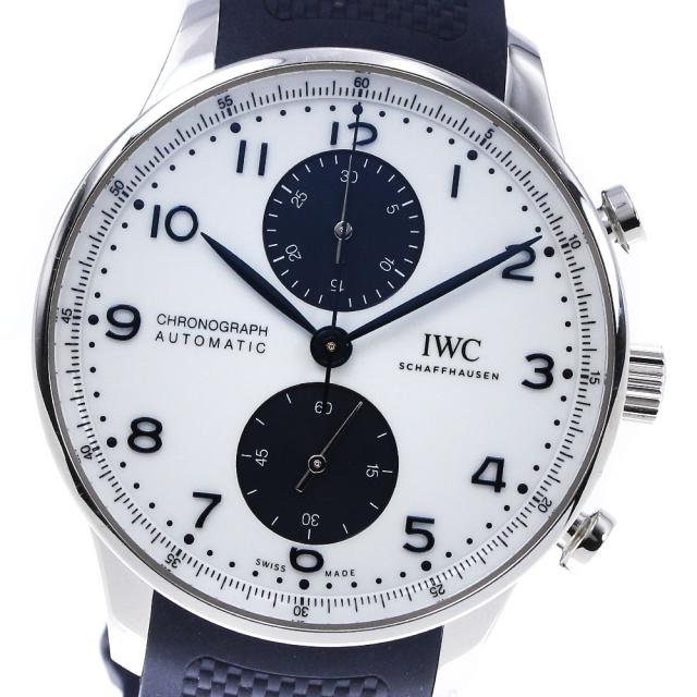 IWC IWC SCHAFFHAUSEN IW371620 ポルトギーゼ クロノグラフ 自動巻き メンズ 良品 _870076の通販は
