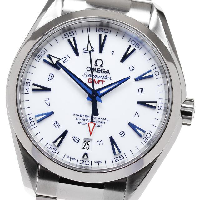 オメガ OMEGA 231.90.43.22.04.001 シーマスター アクアテラ 150M GMT グッドプラネット 自動巻き メンズ 極美品 箱・保証書付き_867202の通販は 998,800円