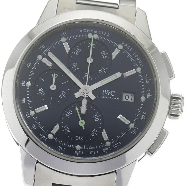 訳あり IWC SCHAFFHAUSEN IW380802 インジュニア クロノグラフ デイト 自動巻き メンズ _849669