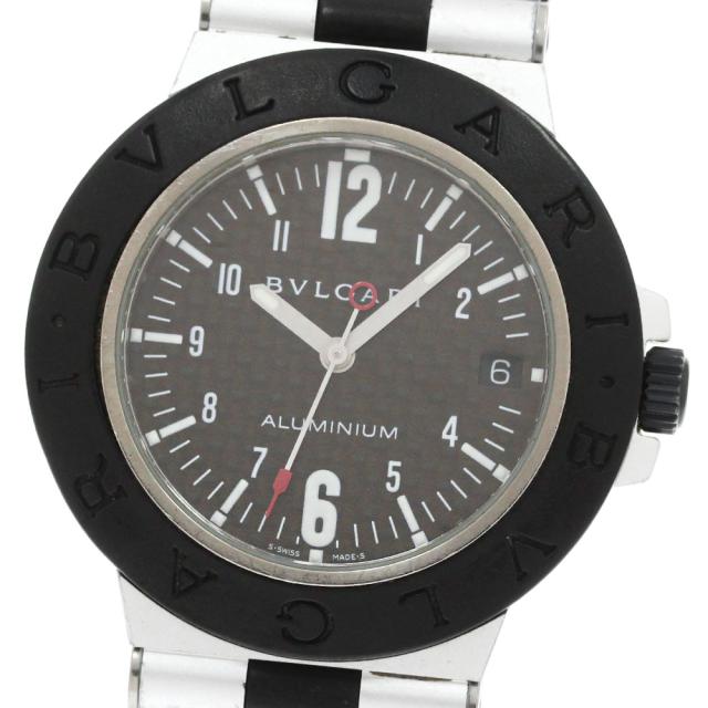 ベルト訳あり ブルガリ BVLGARI AL38TA アルミニウム デイト 自動巻き