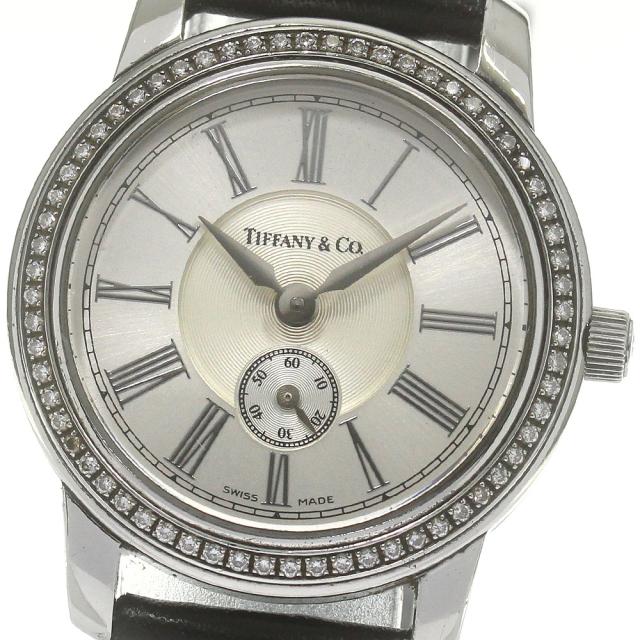 ティファニー TIFFANY&Co. マークラウンド スモールセコンド ダイヤベゼル クォーツ レディース 保証書付き_868217の通販は