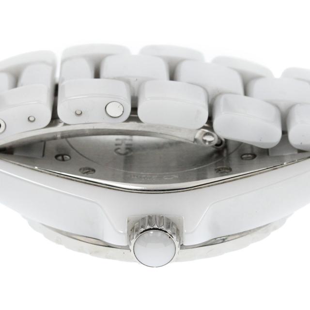 シャネル CHANEL H2422 J12 33ｍｍ 白セラミック 8Pダイヤ クォーツ レディース 保証書付き_868220_3