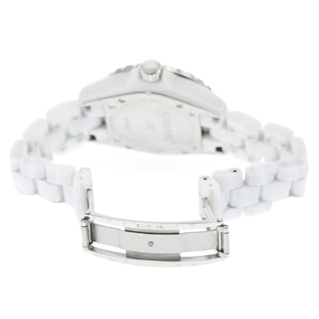 シャネル CHANEL H2422 J12 33ｍｍ 白セラミック 8Pダイヤ クォーツ レディース 保証書付き_868220_5