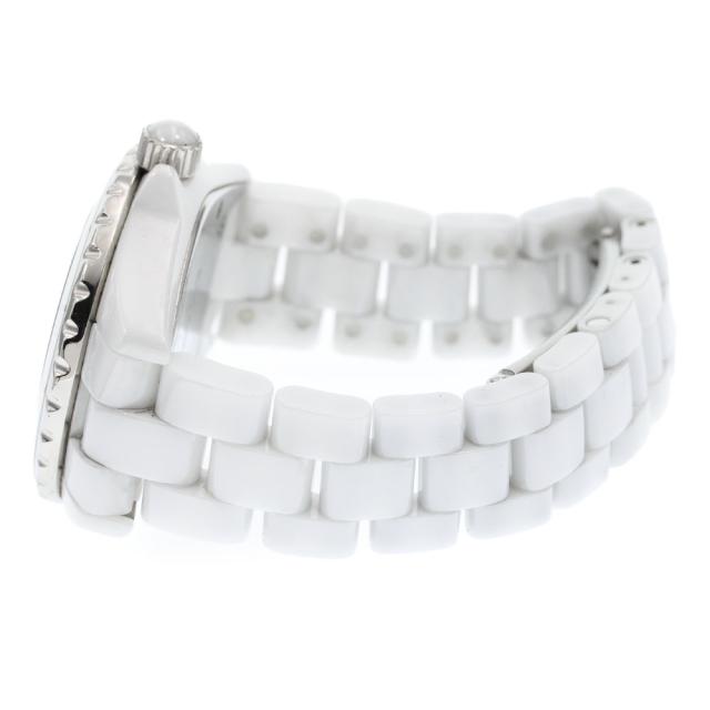 シャネル CHANEL H2422 J12 33ｍｍ 白セラミック 8Pダイヤ クォーツ レディース 保証書付き_868220_6