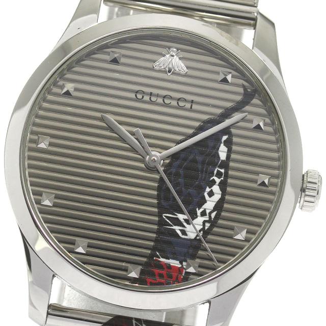グッチ GUCCI 126.4/YA1264123 Gタイムレス キングスネーク クォーツ メンズ _870405