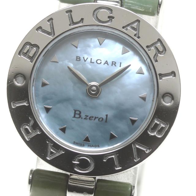 BVLGARI 腕時計 BZ22S クオーツ ブルーシェル文字盤 レディース ブルガリ ビーゼロワン BZ22S ブルーシェル/ダイヤモンド