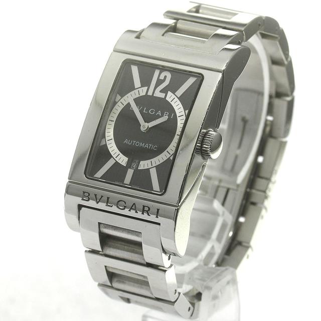 訳あり ブルガリ BVLGARI RT45S レッタンゴロ デイト 自動巻き メンズ