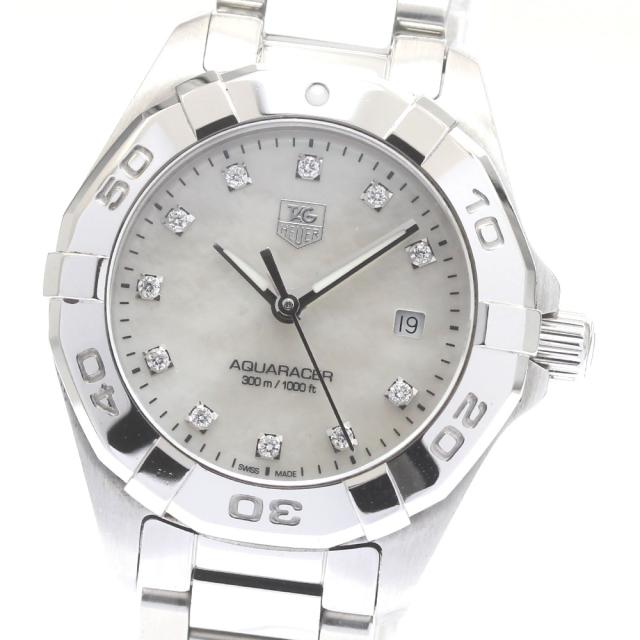 タグホイヤー TAG HEUER WAY1413 アクアレーサー 11Pダイヤ クォーツ レディース _869386