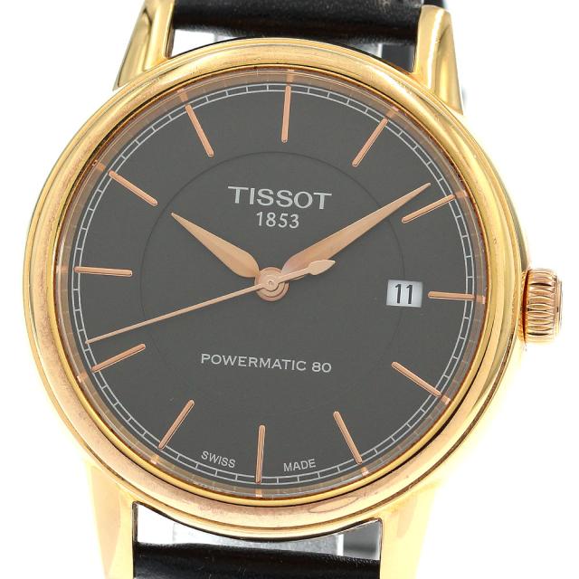 ティソ TISSOT T0854073606100 パワーマティック80 デイト 自動巻き メンズ 箱・保証書付き_872698
