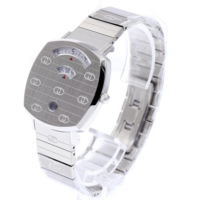 グッチ GUCCI 157.4/YA157401 グリップウォッチ デイト クォーツ メンズ 極美品 箱付き_875820_2