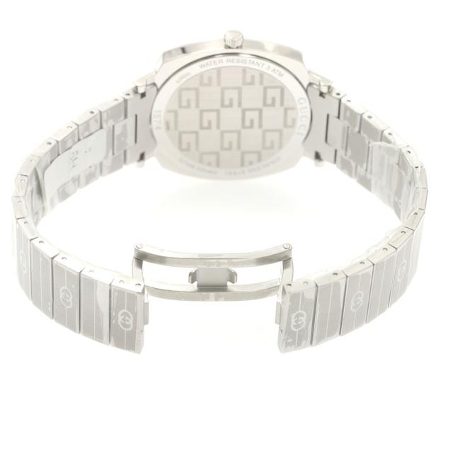 グッチ GUCCI 157.4/YA157401 グリップウォッチ デイト クォーツ メンズ 極美品 内箱付き_875836_5
