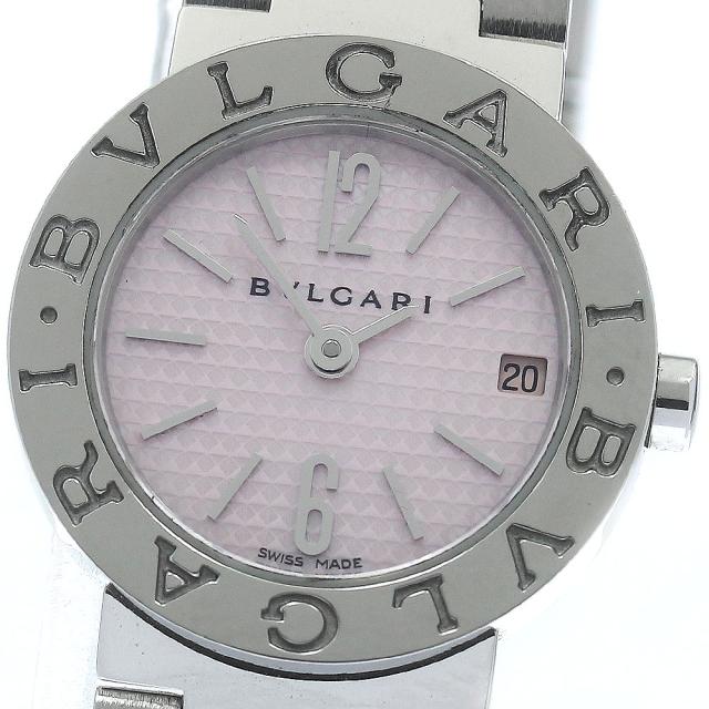 BVLGARI ブルガリブルガリBB23SSピンクレディース 腕時計 保証書付き