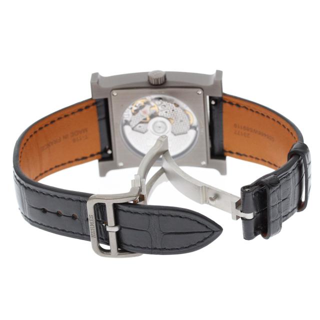 エルメス HERMES HH5.841c Hウォッチ 自動巻き メンズ 極美品 箱