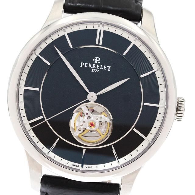 ペルレ PERRELET A1087/A0733 ファーストクラスオープンハート 自動巻き メンズ 美品 _871612