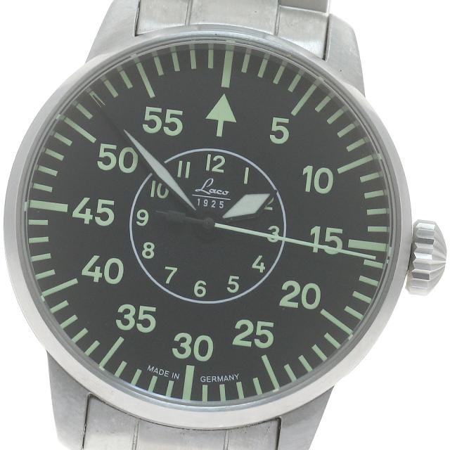 ラコ Laco 861891 パイロット ファーロ42 自動巻き メンズ 良品 保証書付き_874268