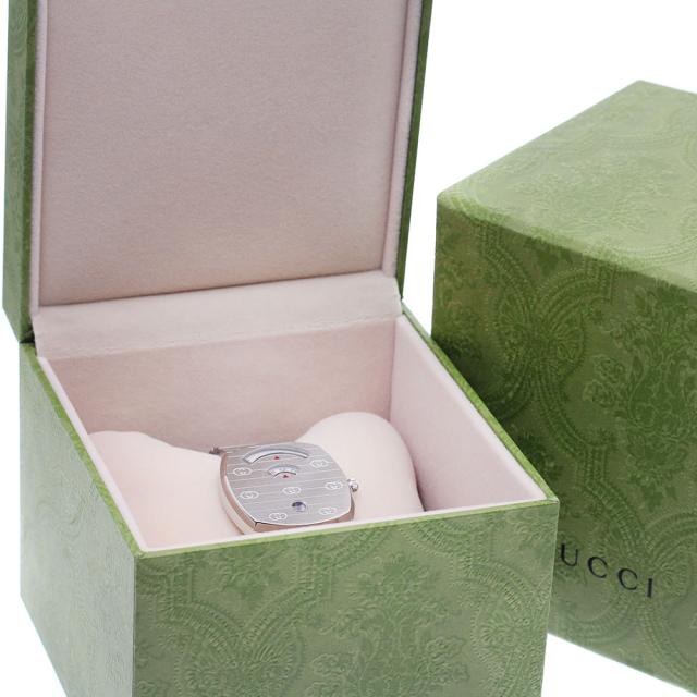 グッチ GUCCI 157.4/YA157401 グリップウォッチ デイト クォーツ メンズ 極美品 箱付き_875835_1
