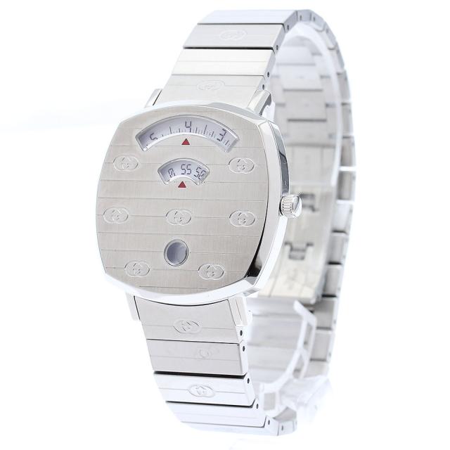 グッチ GUCCI 157.4/YA157401 グリップウォッチ デイト クォーツ メンズ 極美品 箱付き_875835_2