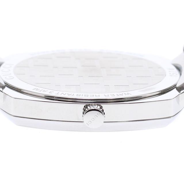 グッチ GUCCI 157.4/YA157401 グリップウォッチ デイト クォーツ メンズ 極美品 箱付き_875835_5