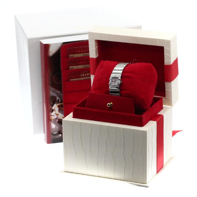 オメガ コンステレーション カレ ダイヤベゼル クォーツ 箱・保証書付き