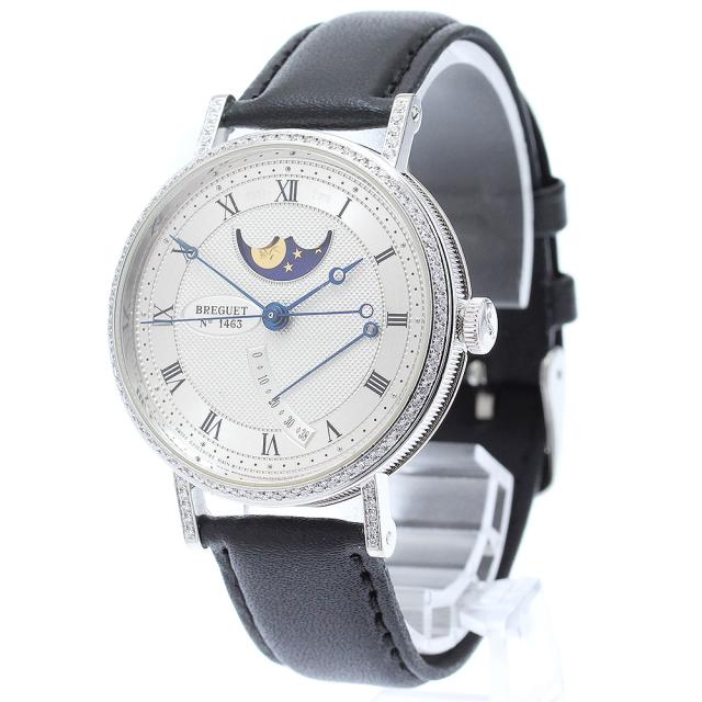 ブレゲ Breguet クラシック8788 K18WG ムーンフェイズ ダイヤベゼル 自動巻き メンズ 保証書付き_820817_2
