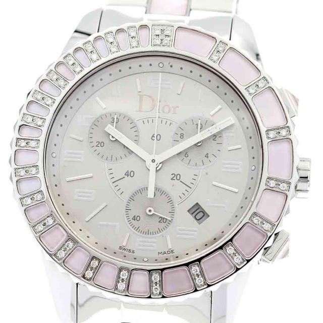 ディオール Dior CD114315 クリスタル クロノグラフ デイト クォーツ