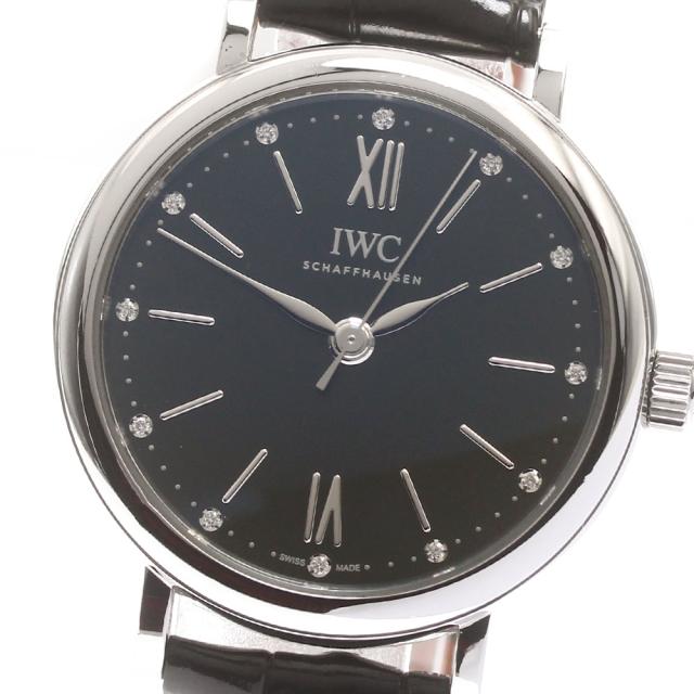 IWC IWC SCHAFFHAUSEN IW357405 ポートフィノ オートマティック 34 12Pダイヤ 自動巻き レディース 保証書付き_877654