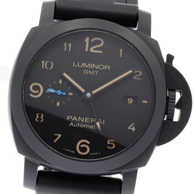 パネライ PANERAI PAM01441 ルミノール1950 3デイズ GMT チェラミカ 自動巻き メンズ 良品 保証書付き_877987