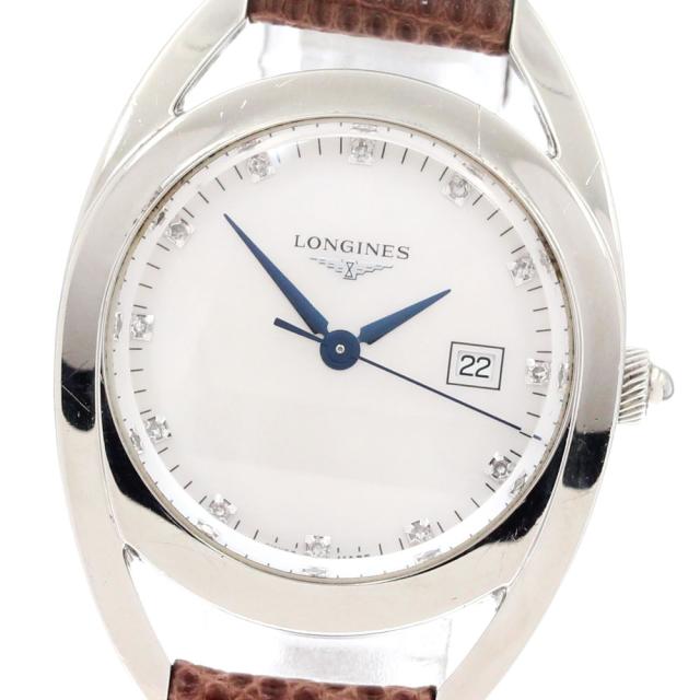 ロンジン LONGINES L6.137.4 イクエストリアン 12Pダイヤ クォーツ レディース _871650【ev10】