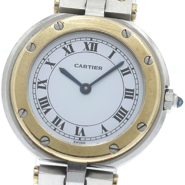 カルティエ CARTIER 84038288 サントスラウンドSM YGコンビ クォーツ レディース _881785
