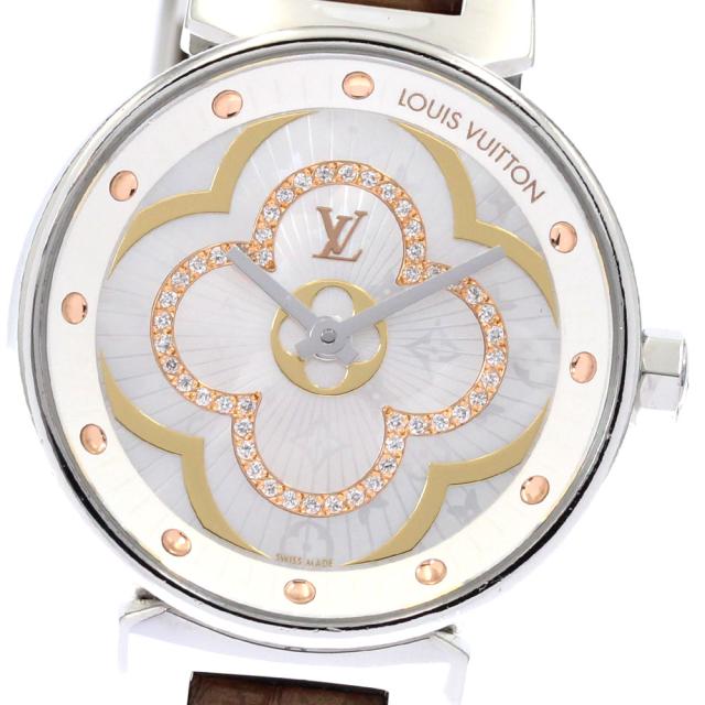 ルイ・ヴィトン LOUIS VUITTON QA017 タンブール ムーンディヴァインPM ダイヤモンド クォーツ レディース _881344