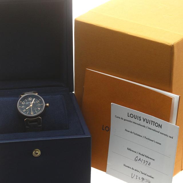 ルイ・ヴィトン LOUIS VUITTON QA137 タンブールスリム クォーツ レディース 箱・保証書付き_882859_1