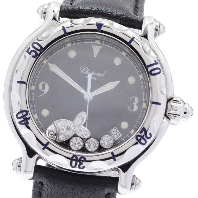 ショパール Chopard 28/8347 ハッピースポーツ ハッピーフィッシュ デイト クォーツ メンズ _881601