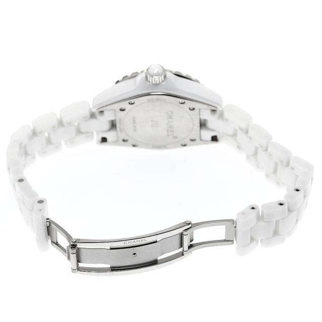 シャネル CHANEL H2422 J12 33ｍｍ 白セラミック 8Pダイヤ クォーツ レディース 保証書付き_882759_3
