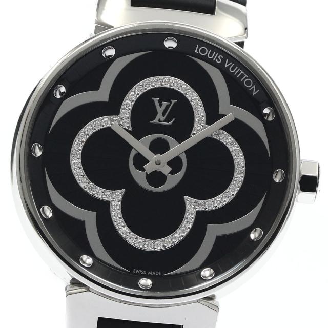 ルイ・ヴィトン LOUIS VUITTON QA020 タンブール ムーンディヴァイン クォーツ レディース 良品 箱付き_881587