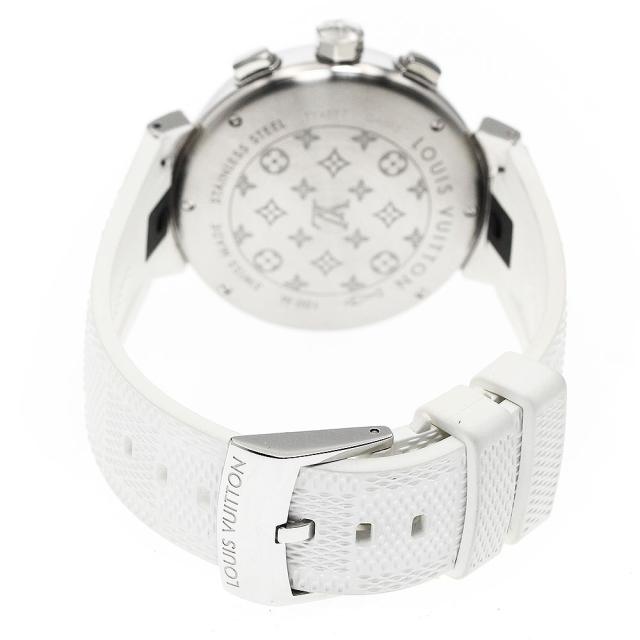 ルイ・ヴィトン LOUIS VUITTON QA093 タンブール ニューウェーブ クロノグラフ クォーツ メンズ 箱・保証書付き_885379 ルイ・ヴィトン LOUIS VUITTON QA093 タンブール ニューウェーブ