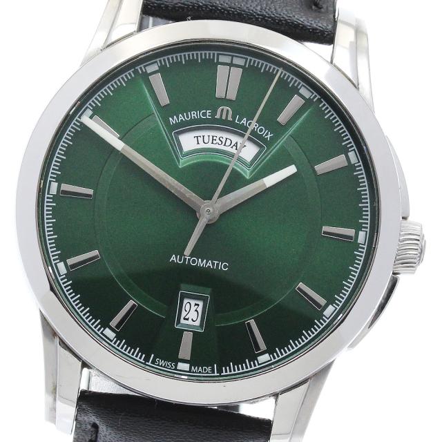 モーリスラクロア MAURICE LACROIX PT6158-SS001-63E ポントス デイデイト 自動巻き メンズ _883854