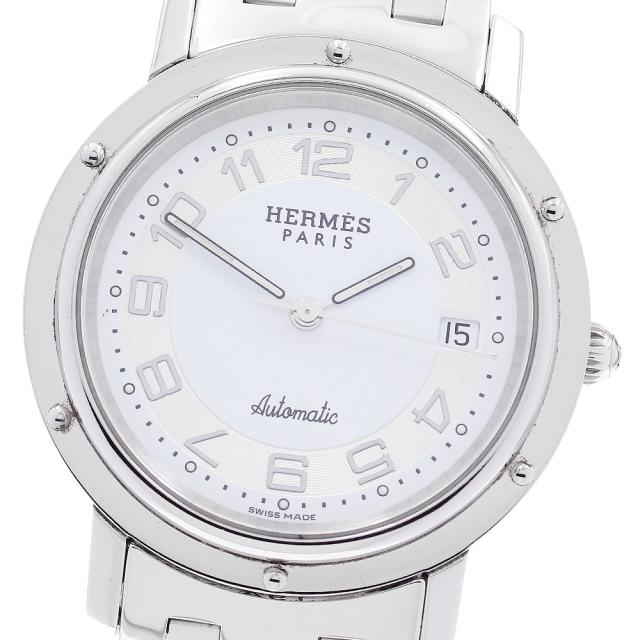エルメス HERMES CL1.810 クリッパー デイト 自動巻き メンズ 良品 保証書付き_885062