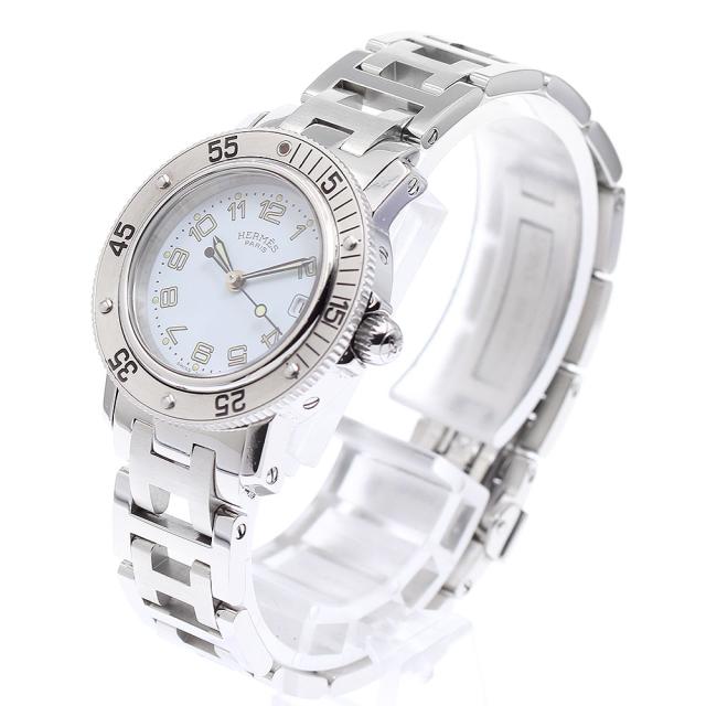 エルメス HERMES CL5.210 クリッパー ダイバー デイト クォーツ