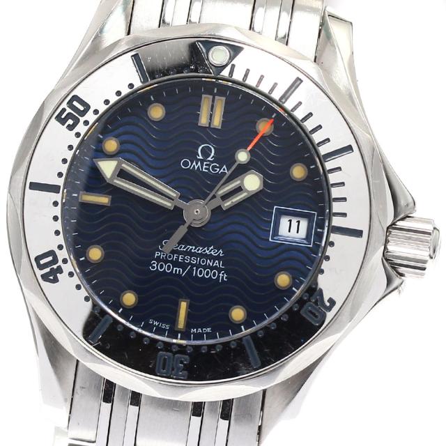 オメガ OMEGA 2582.80 シーマスター300 デイト クォーツ レディース 保証書付き_887144