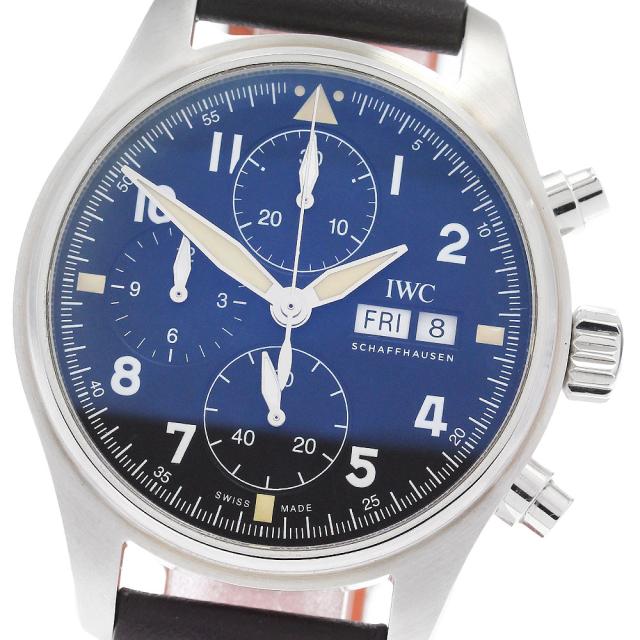 IWC IWC SCHAFFHAUSEN IW387903 パイロットウォッチ スピットファイア クロノグラフ デイデイト 自動巻き メンズ 良品 保証書付き_888231 287,001円