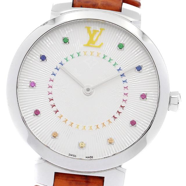 ルイ・ヴィトン LOUIS VUITTON QA159 タンブール スリムMM レインボー 11Pダイヤ クォーツ レディース _886570 131,890円