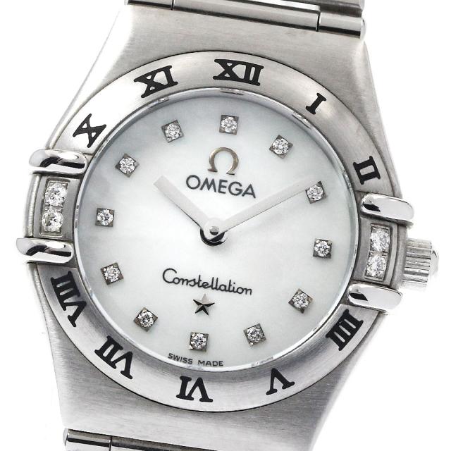 オメガ OMEGA 1567.76 コンステレーション 16Pダイヤ クォーツ レディース 美品 保証書付き_888776