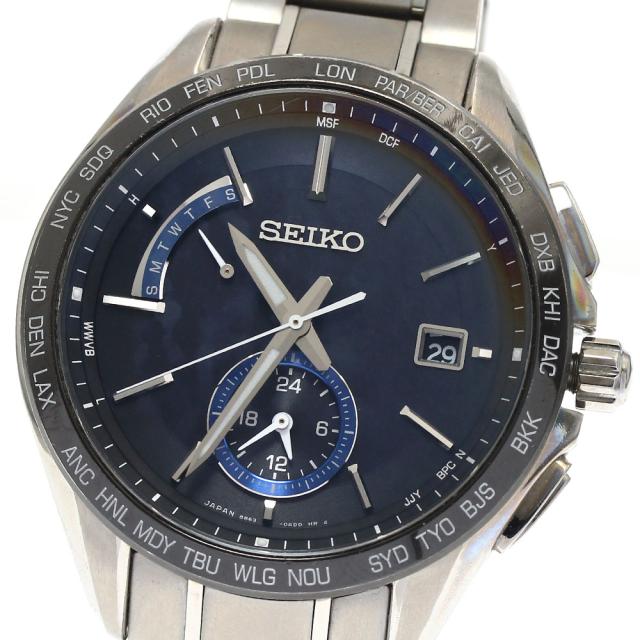セイコー SEIKO SAGA235/8B63-0AB0 ブライツ デイデイト ソーラー電波 メンズ 箱・保証書付き_891362