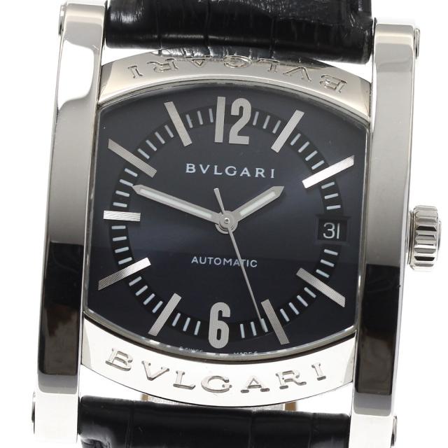 ブルガリ BVLGARI AA44S アショーマ デイト 自動巻き メンズ 良品 箱・保証書付き_891976