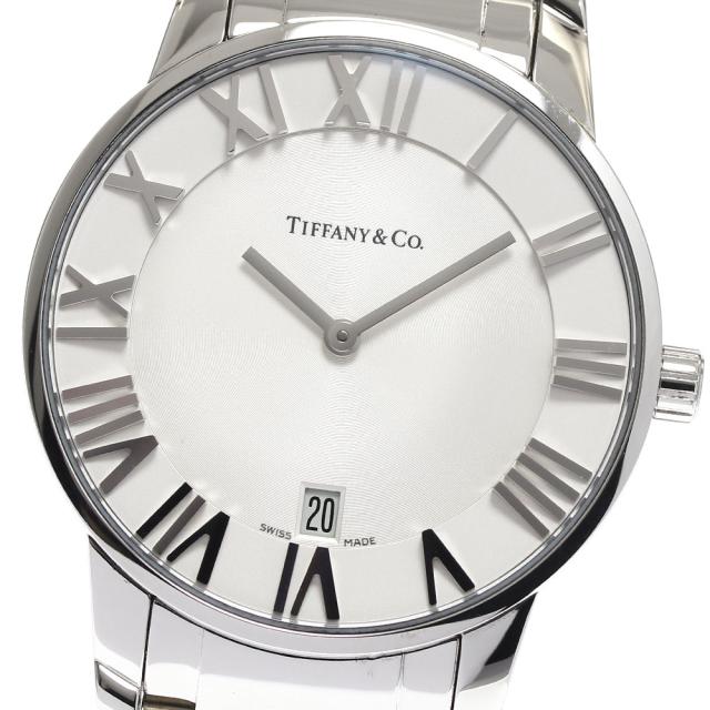 美品 ティファニーTIFFANY&CO アトラスドーム デイト腕時計 箱 411 ティファニーTIFFANY アトラスドーム デイト レディース腕時計 箱 411