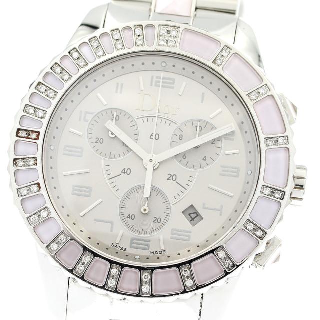 ディオール Dior CD114315 クリスタル クロノグラフ クォーツ ボーイズ _888289【ev20】